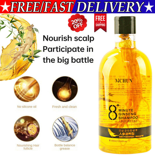8+ Minute Ginseng Shampoo Extract Root Nourishing Anti-Hair Loss Nourish Hair