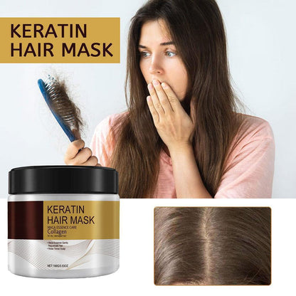 KERATIN PROTEIN COLLAGEN HAIR MASK FOR DRY DAMAGED HAIR REPAIR TREATM