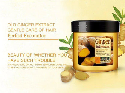 Ginger Hair Mask Moisturizing Deep Repair Frizz For Dry Damaged Hair Smooth Hair Conditioner 500 ml