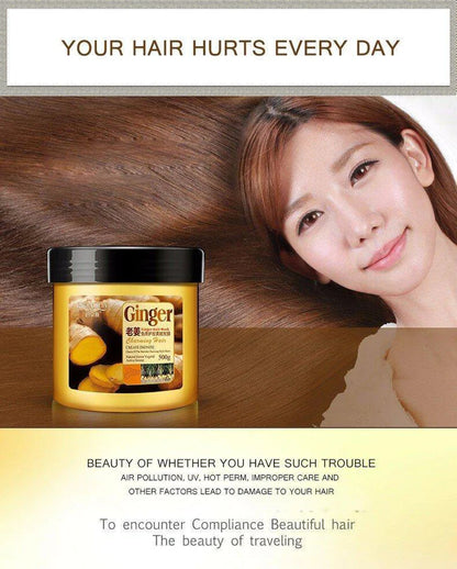 Ginger Hair Mask Moisturizing Deep Repair Frizz For Dry Damaged Hair Smooth Hair Conditioner 500 ml