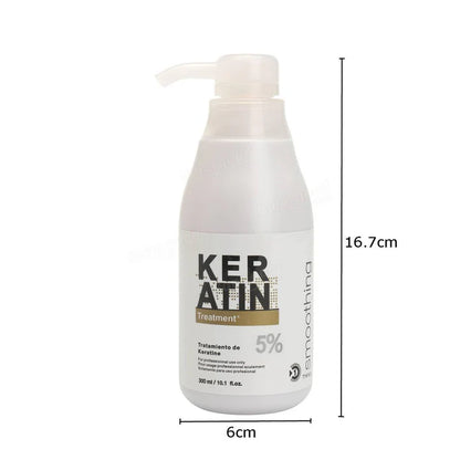 Pure Brazilian Keratin Straightening 5% Hair Conditioner Care Repair Healing Hair 300ml Hair Care Smoothing